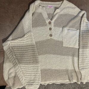Pink Lily Sweater - Large